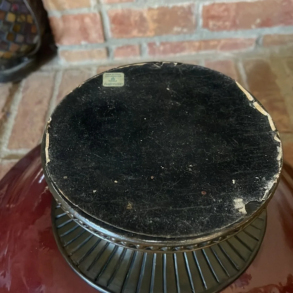 PartyLite Moroccan Spice Pedestal Bowl